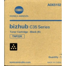 Konica Minolta toner TNP-22K Bizhub C35, black, 6000 page
