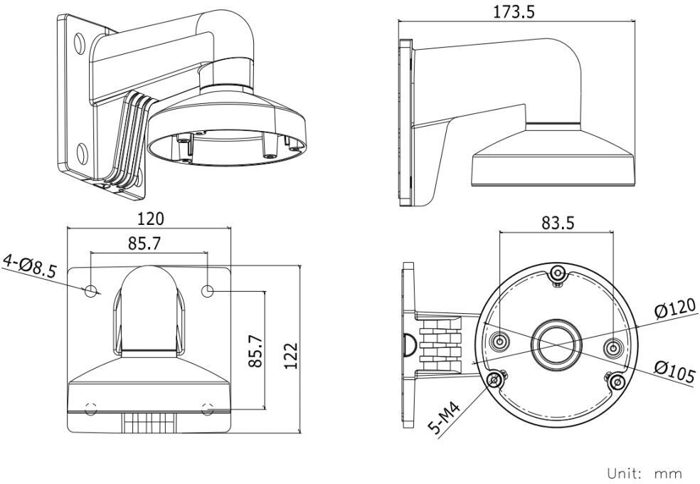 Hikvision HiWatch DS-1272ZJ-120, pro D7xx