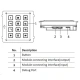 Hikvision DS-KD-KP, antivandal, numerická klávesnice IP65