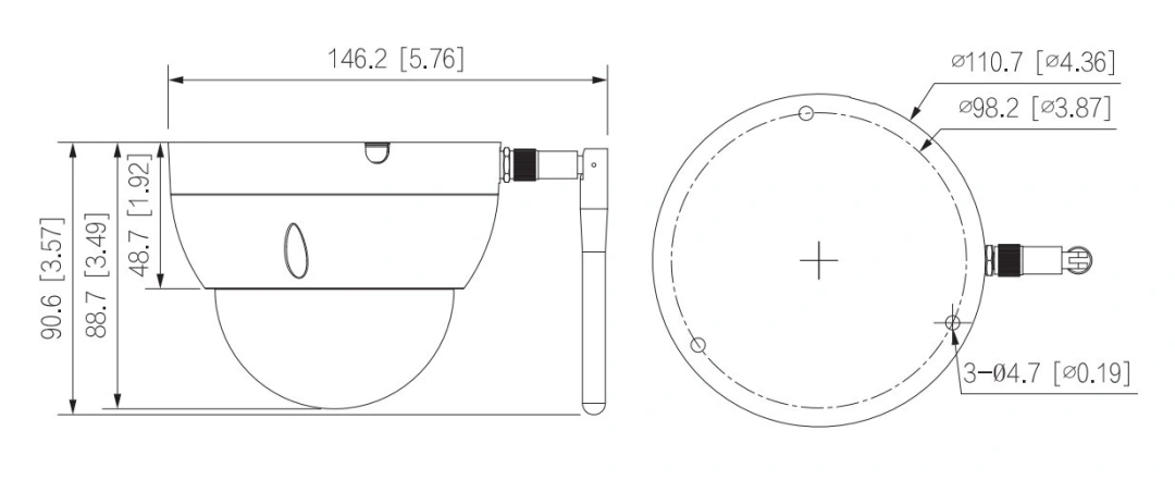 Dahua IPC-HDBW1430DE-SW, 2.8mm