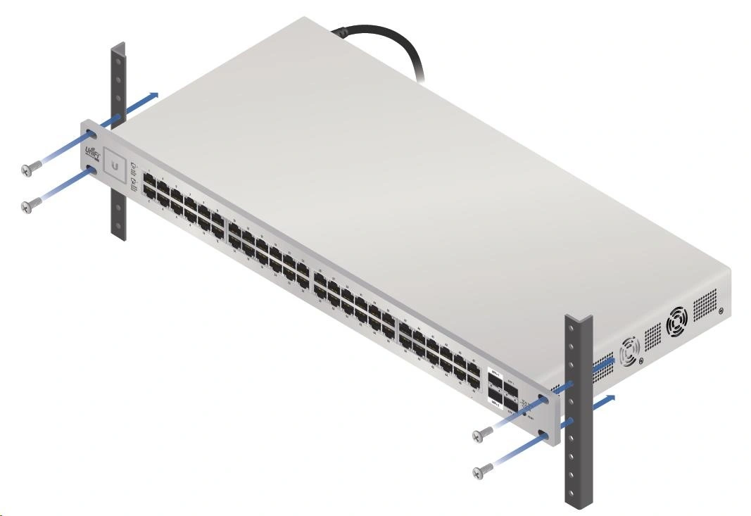 UBNT UniFi US-48-500W konfigurovatelný switch 48 portů, PoE