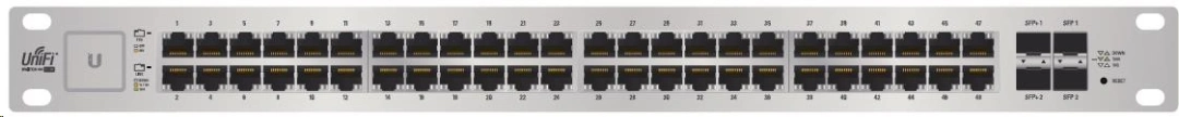 UBNT UniFi US-48-500W konfigurovatelný switch 48 portů, PoE