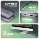AXAGON dokovací stanice HMC-6GM2, USB-A, USB-C, HDMI, M.2 slot,, SD/microSD,PD 100W, kabel USB-C 20c