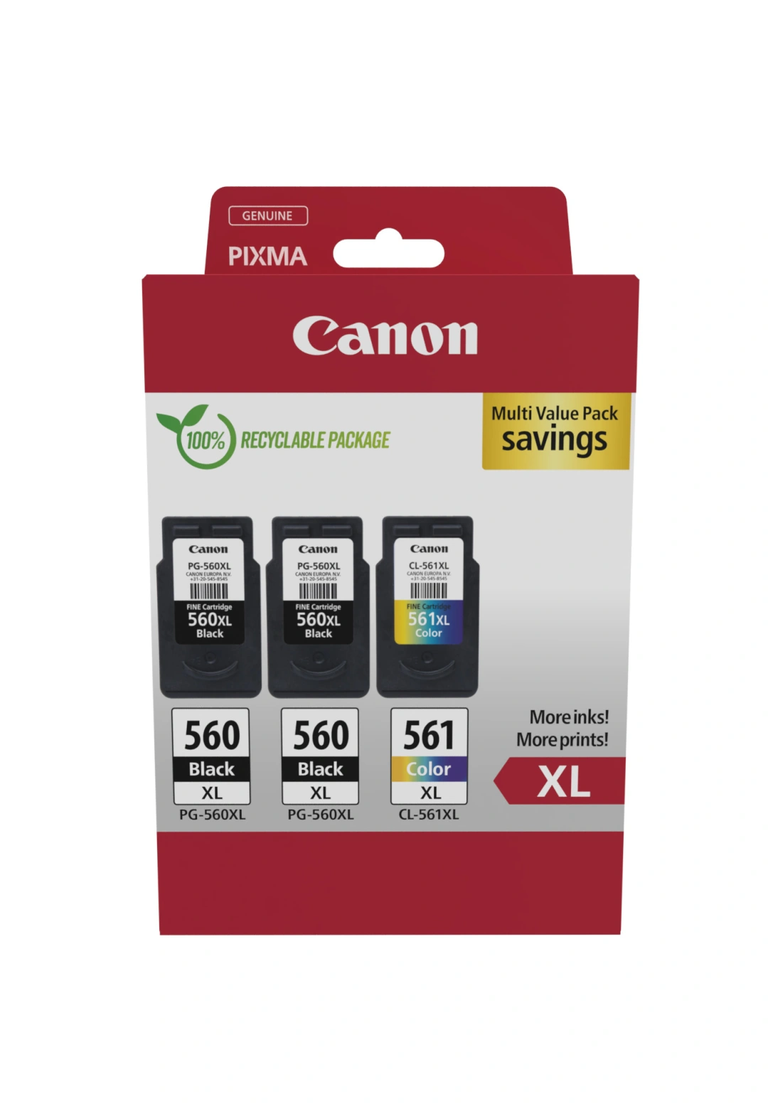 Canon cartridge PG-560XL x2 / CL-561XL Multipack