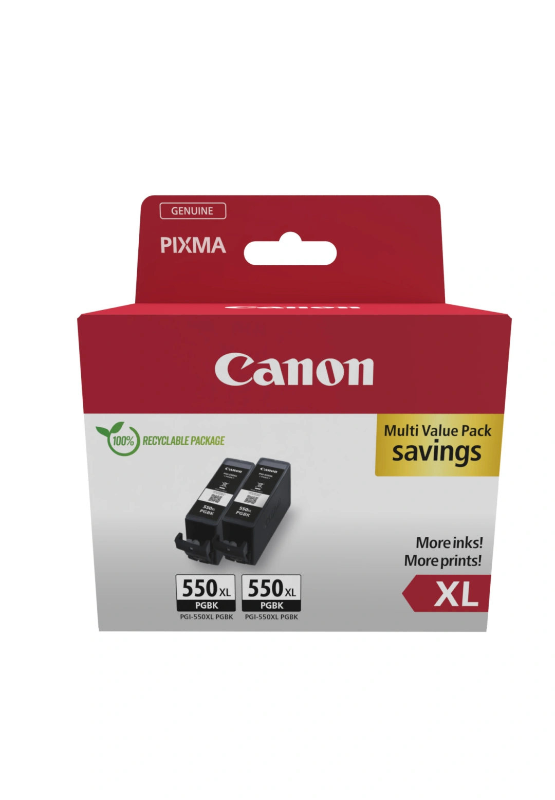 Canon cartridge PGI-550 XL/Black/Twinpack/SEC/1000str.