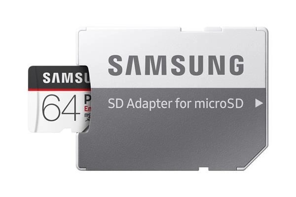 SAMSUNG PRO Endurance microSDXC 64GB + SD adaptér