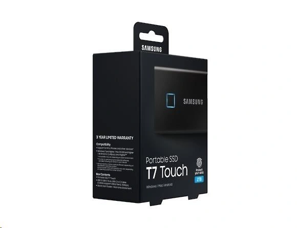 Samsung T7 Touch - 2TB, černá