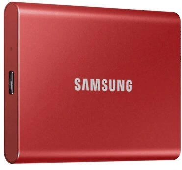 Samsung T7 - 500GB, červená