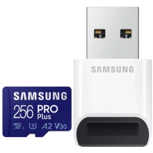 Samsung Micro SDXC 256GB PRO Plus UHS-I U3 (Class 10) + USB adaptér