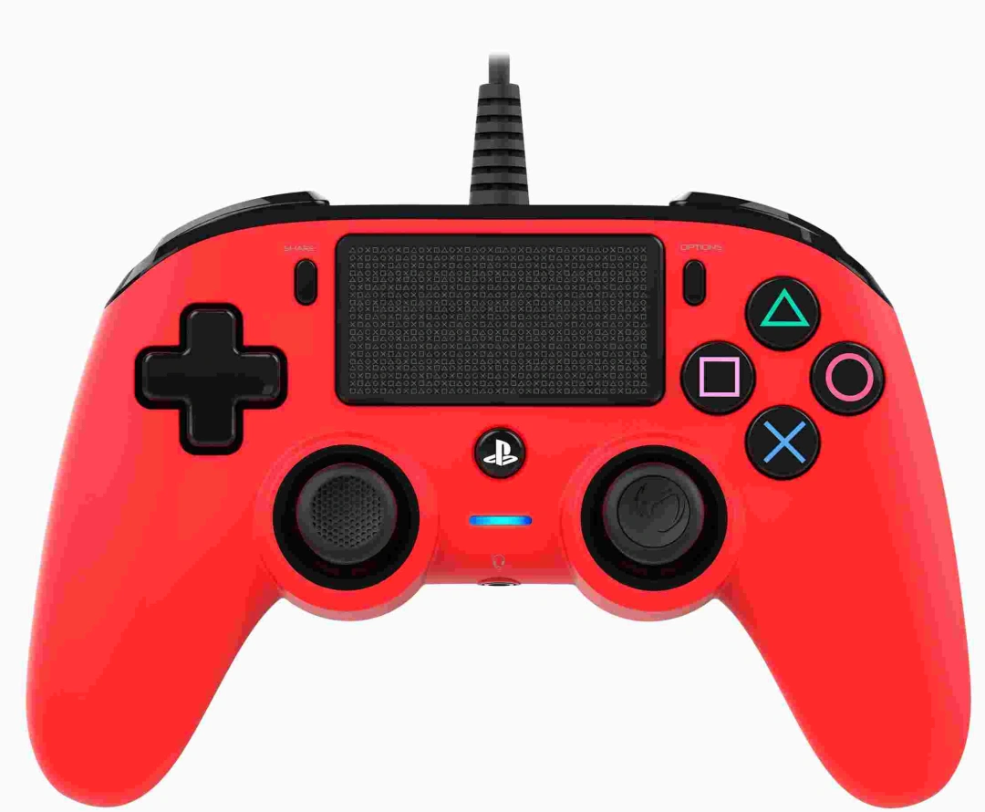 Nacon Wired Compact Controller PS4 - červený