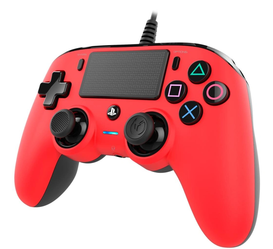 Nacon Wired Compact Controller PS4 - červený