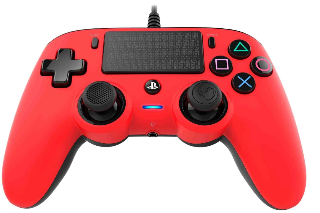 Nacon Wired Compact Controller PS4 - červený