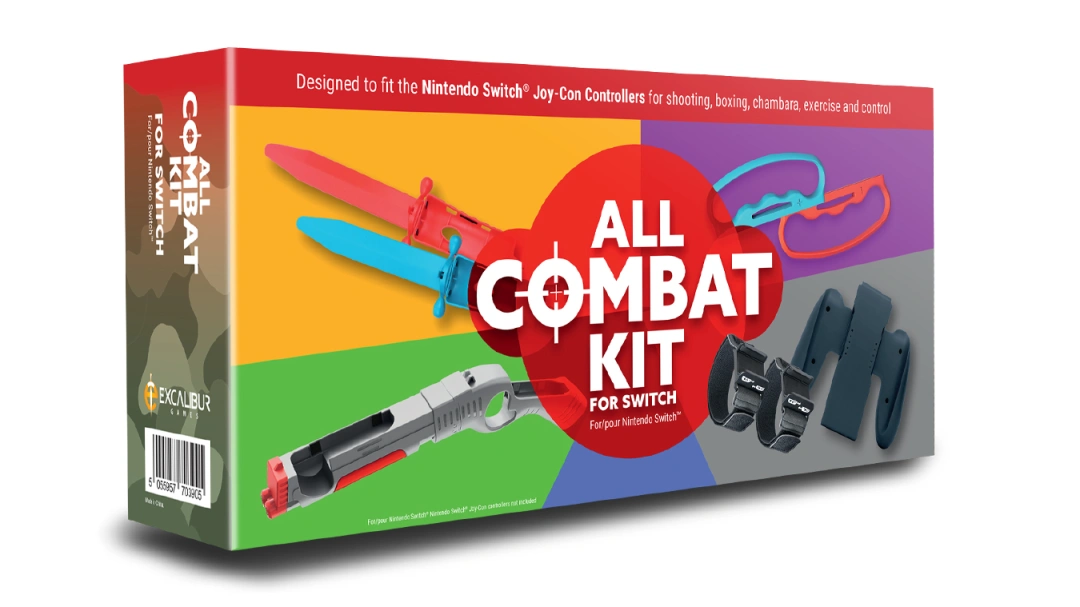 All Combat Kit pro Nintendo Switch (0007786), šedá/modrá/červená