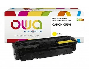 Armor OWA toner kompatibilní s Canon CRG-055H Y, 5900st, žlutá/yellow