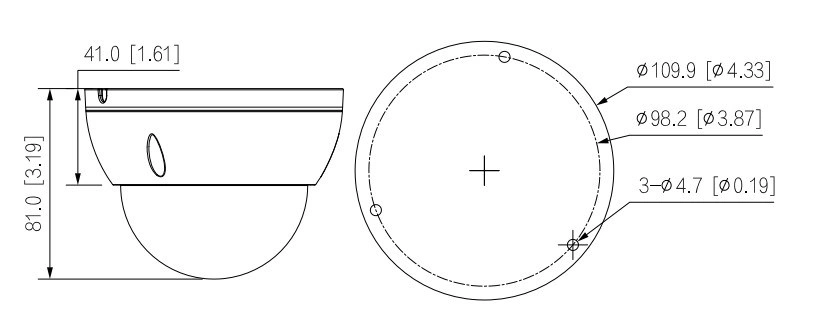 Dahua IPC-HDBW2441E-S-0360B, IP kamera