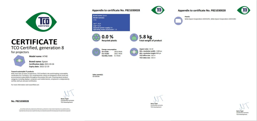 EPSON projektor EB-695Wi