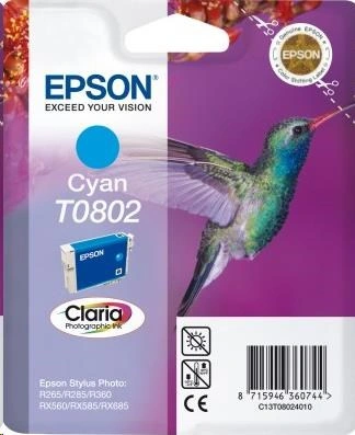 EPSON Ink bar Singlepack Cyan T0802