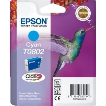 EPSON Ink bar Singlepack Cyan T0802