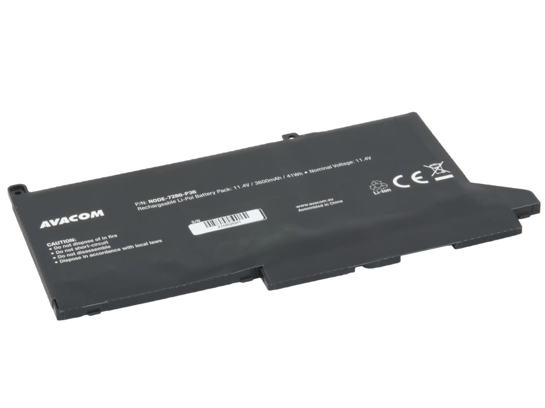 Avacom Dell Latitude 7280, 7480 Li-Pol 11,4 V 3 600 mAh