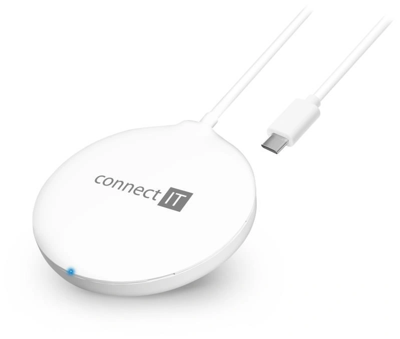 CONNECT IT bezdrátová nabíječka MagSafe Wireless Fast Charge, 15 W, bílá