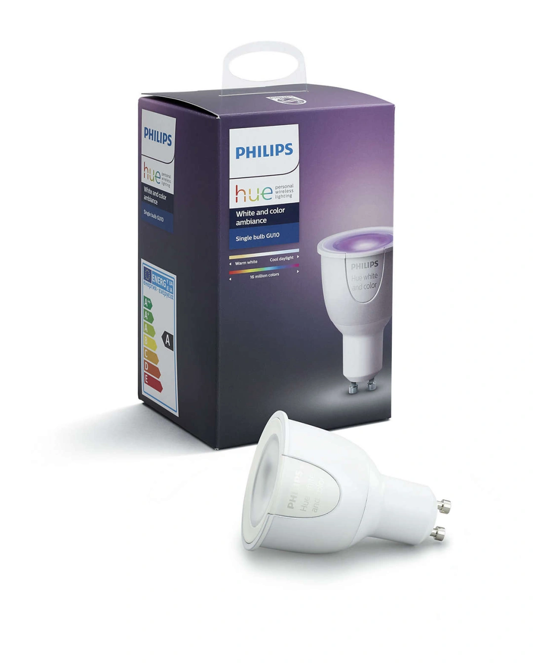 Philips Hue Bluetooth, 5,7 W, GU10, White and Color Ambiance