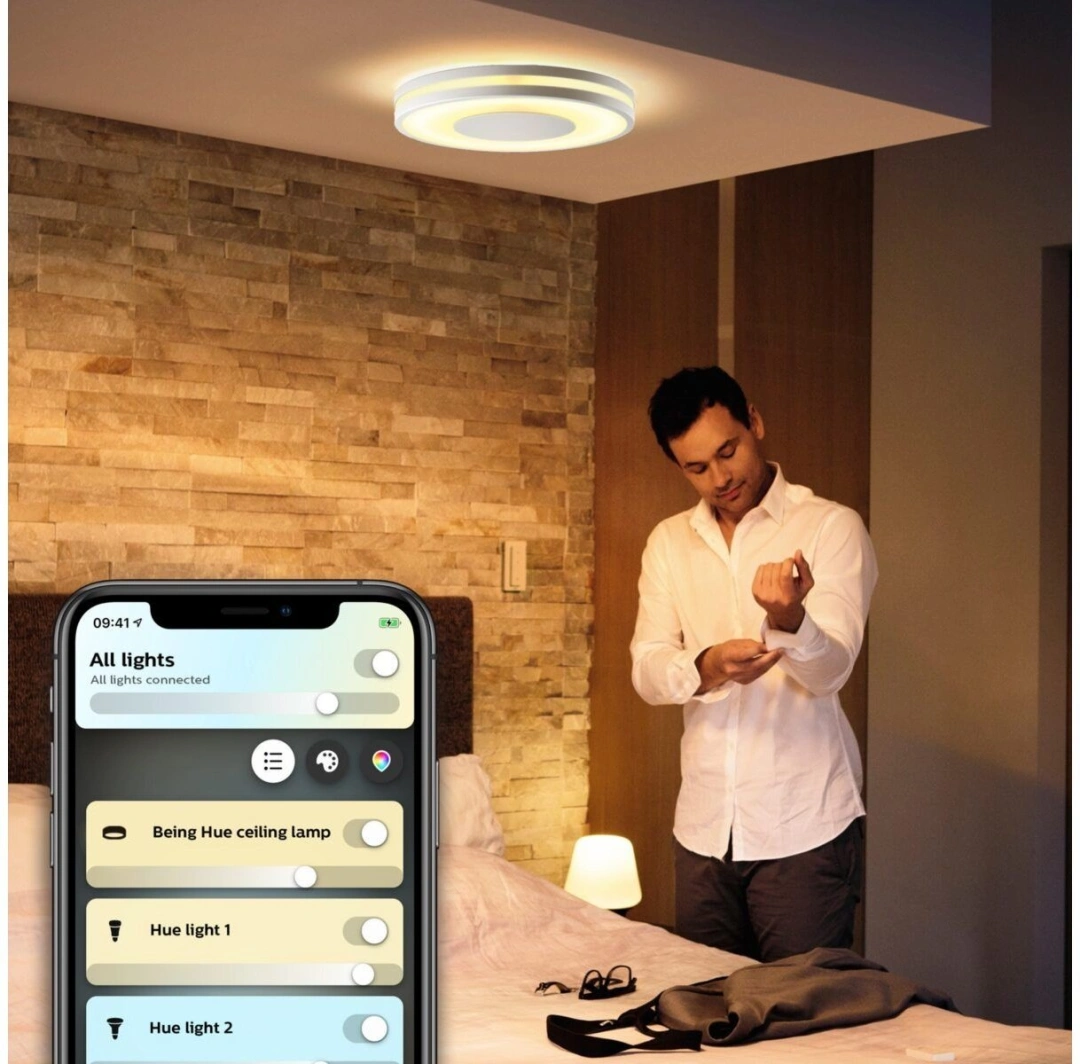 Philips Hue White Ambiance Being BT 32610/31/P6, white