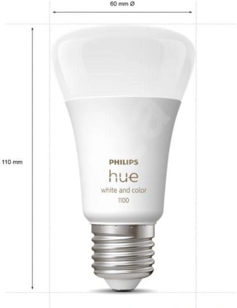 Philips žárovka Hue E27, LED, 9W, 16 mil. barev, 3ks + bridge + 2x switch - 2. generace s BT