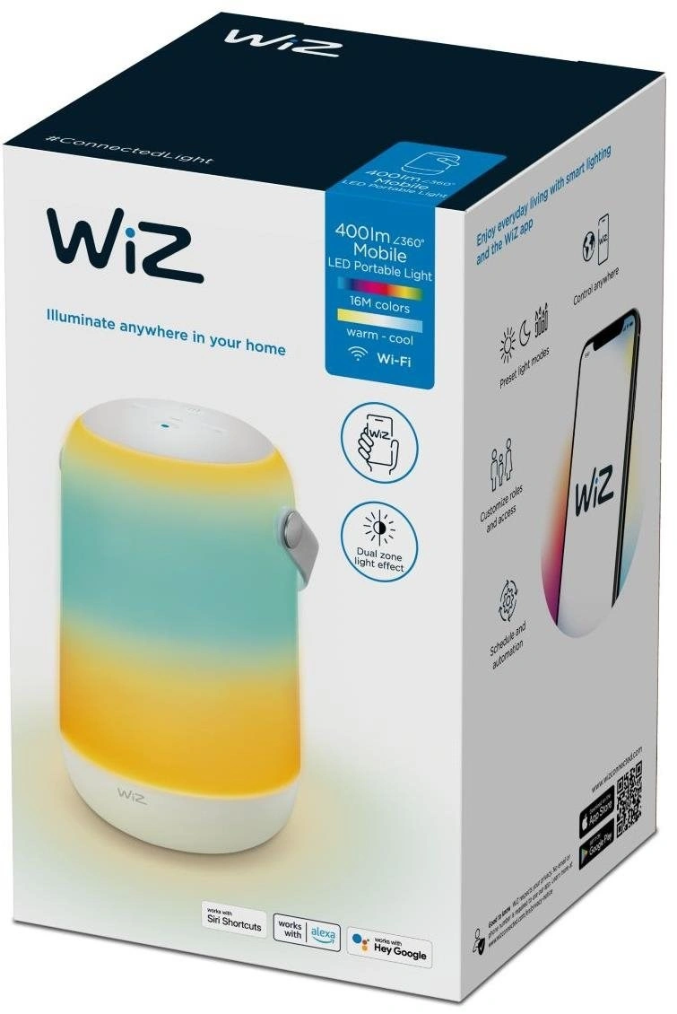Philips Wiz Mobile Portable Light Colors, White