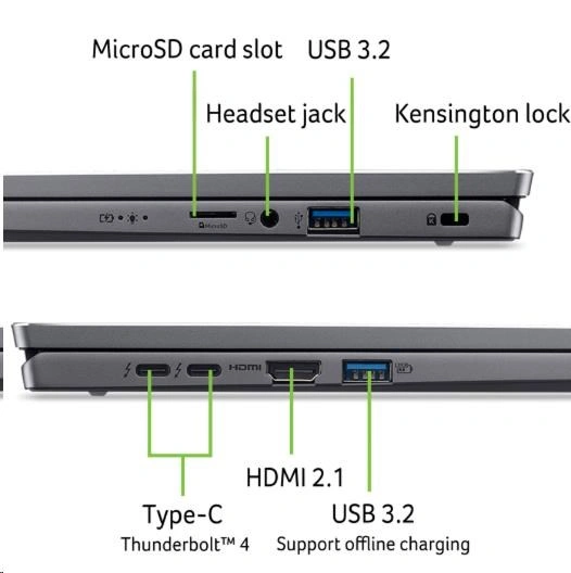 Acer Swift Go 16 (SFG16-72-75LU, šedá