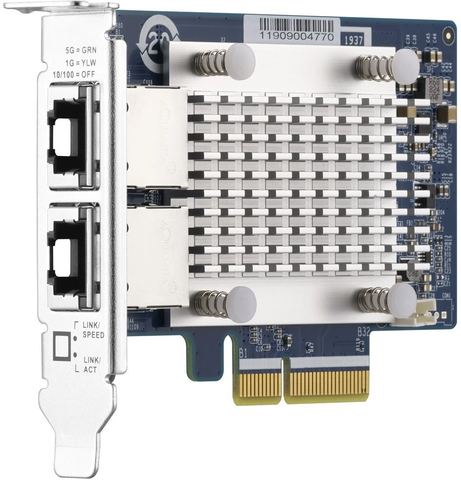 QNAP QXG-5G2T-111C dvouportová síťová rozšiřující karta 5GbE