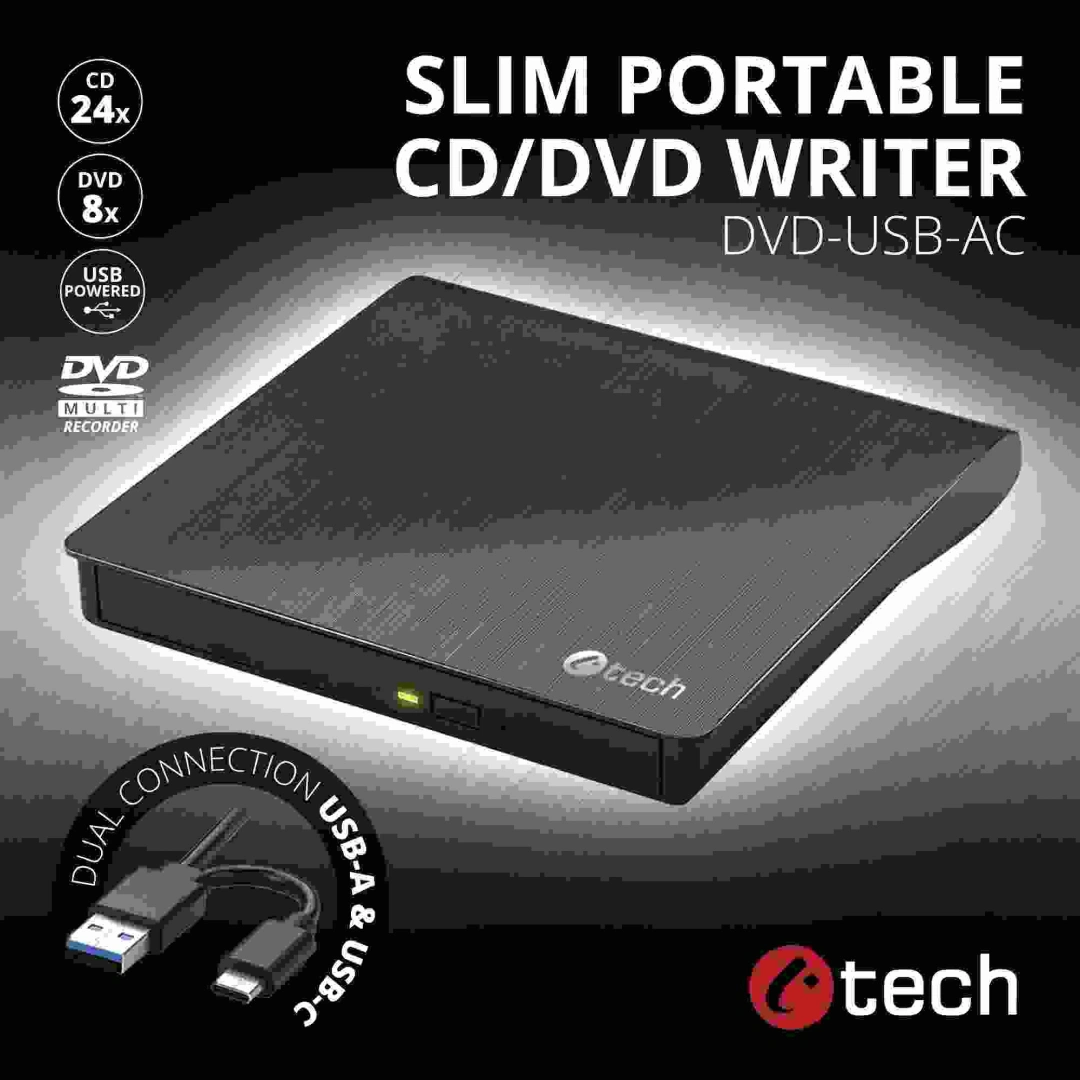 C-TECH DVD-USB-AC, externí