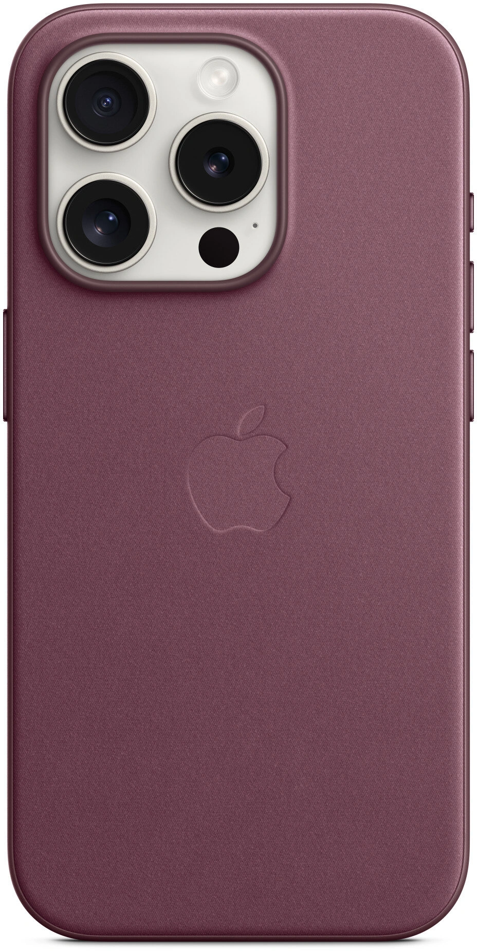 Apple kryt z tkaniny FineWoven s MagSafe na iPhone 15 Pro, morušově rudá