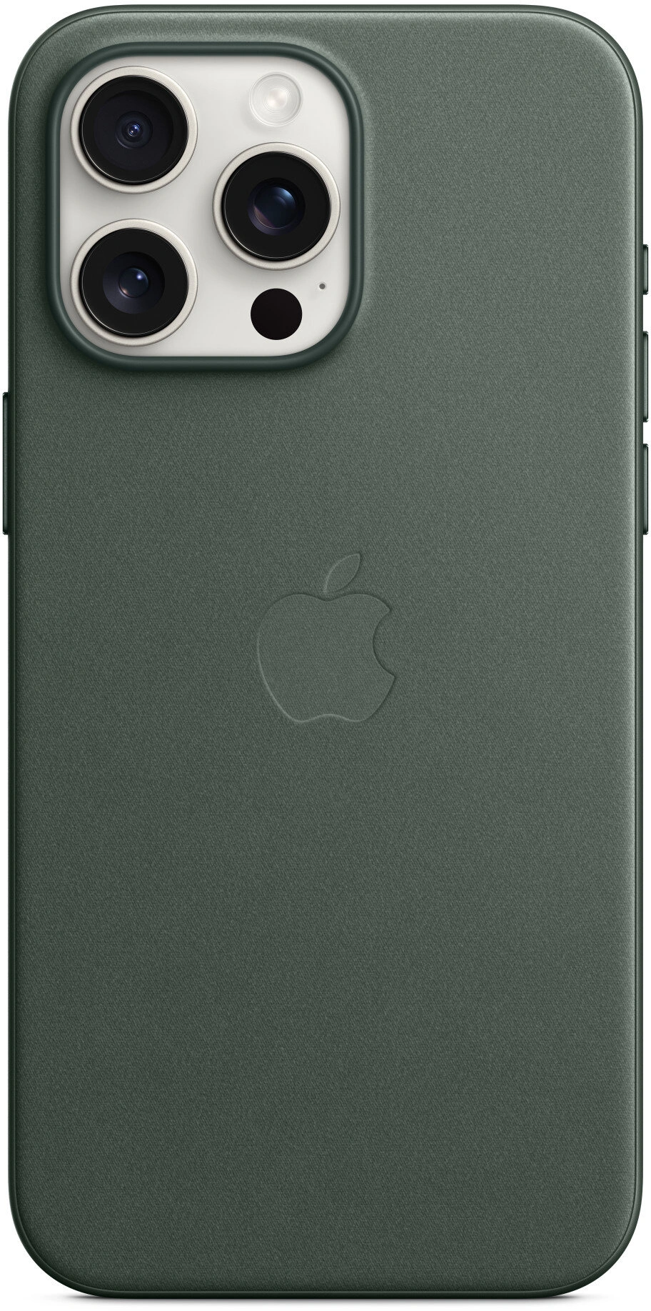 Apple kryt z tkaniny FineWoven s MagSafe na iPhone 15 Pro Max, listově zelená