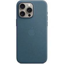 Apple kryt z tkaniny FineWoven s MagSafe na iPhone 15 Pro Max, tichomořsky modrá