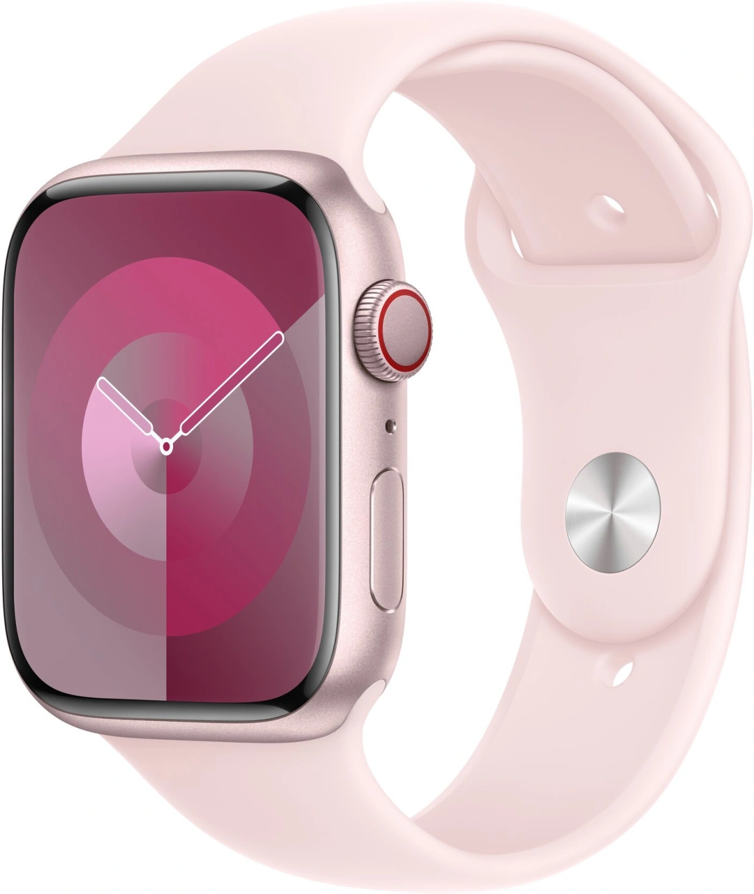 Apple Watch Series 9, Cellular, 45mm, Pink, Light Pink Sport Band - M/L