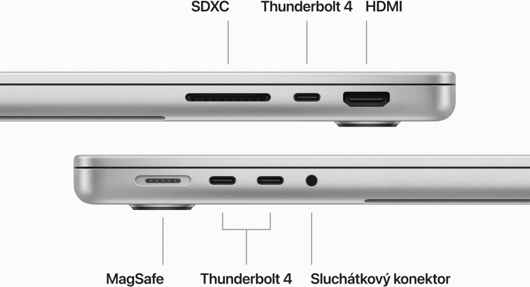 Apple MacBook Pro 14, M3 Pro - 11-core/18GB/512GB/14-core GPU, stříbrná