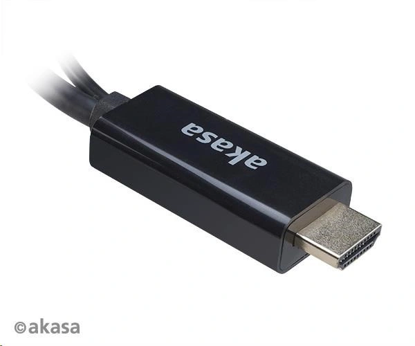 AKASA adaptér HDMI - Displayport, 4K@60Hz, 25cm