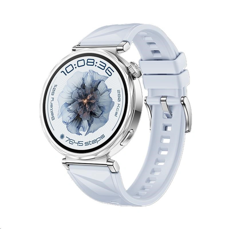 Huawei Watch GT 5 41 mm, Silver + Blue Fluoroelastomer Strap