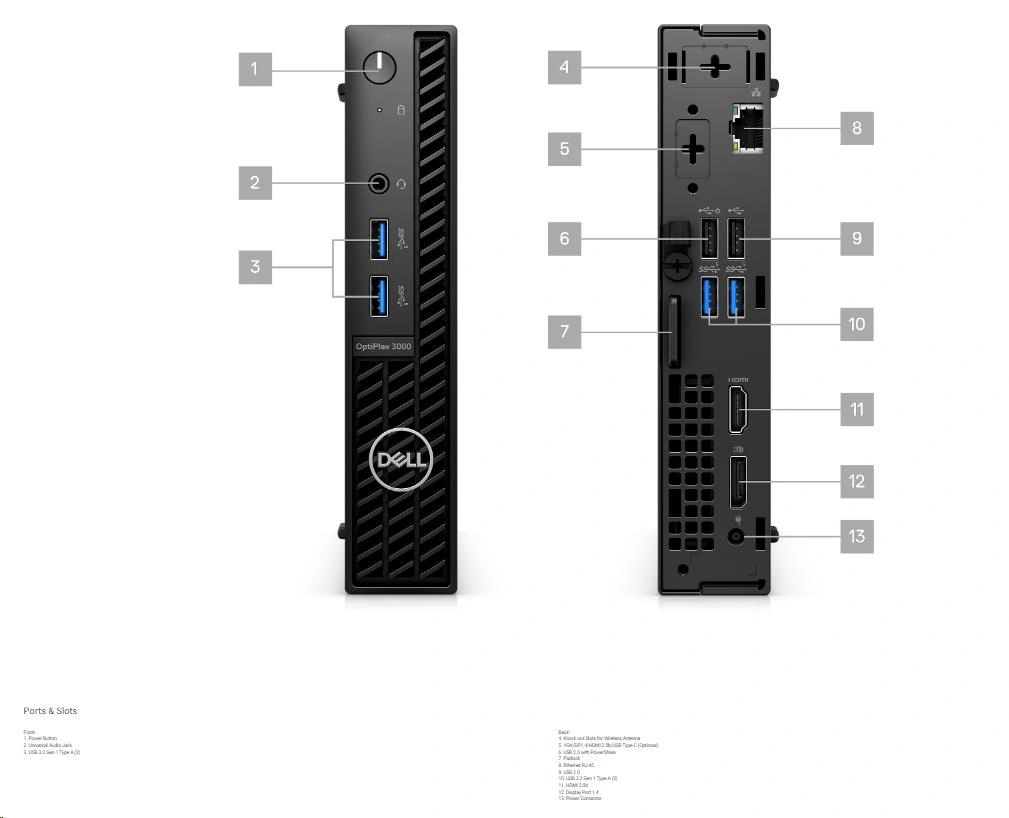 Dell PC OptiPlex Micro Plus 7010 MFF (8RVNC)