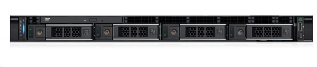 Dell PowerEdge R250, E-2314/8GB/1TB SATA 7.2K/iDRAC 9 Ent./H355/1U/3Y Basic On-Site