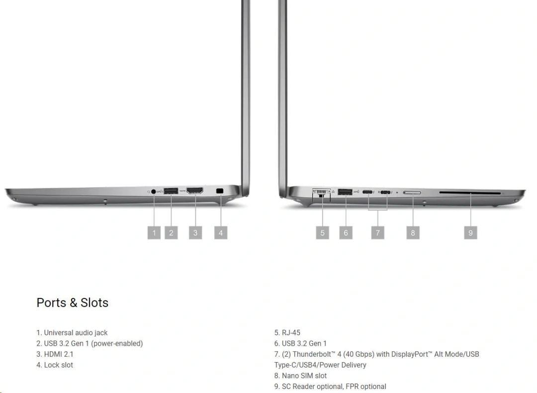 Dell Precision 14 (3490), šedá