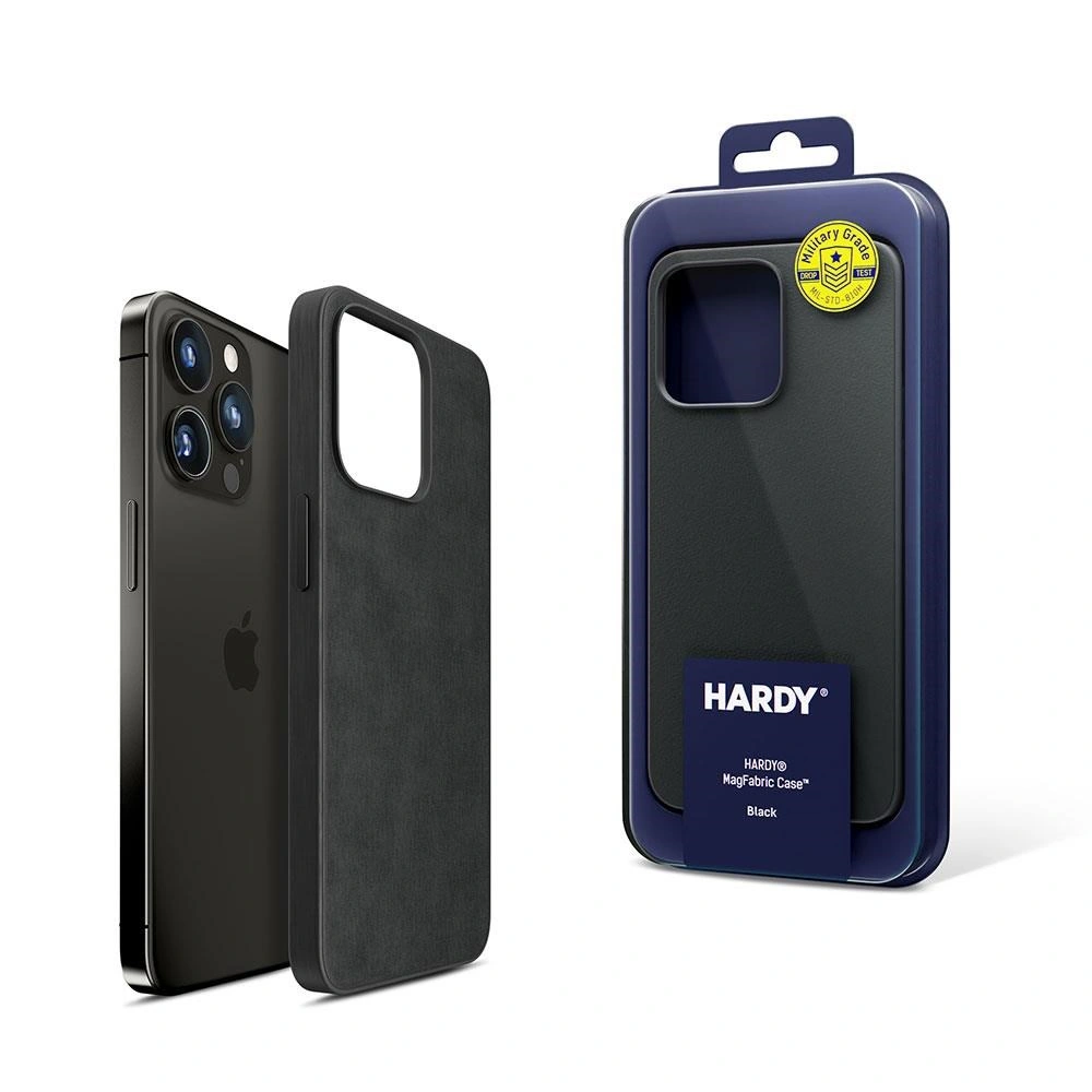 3MK ochranný kryt HARDY MagFabric Case pro Apple iPhone 15 Pro, Black