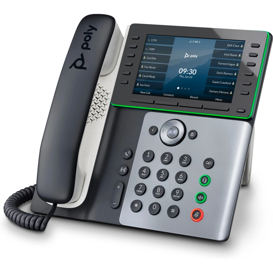 POLY IP telefon Poly Edge E500 s podporou technologie PoE