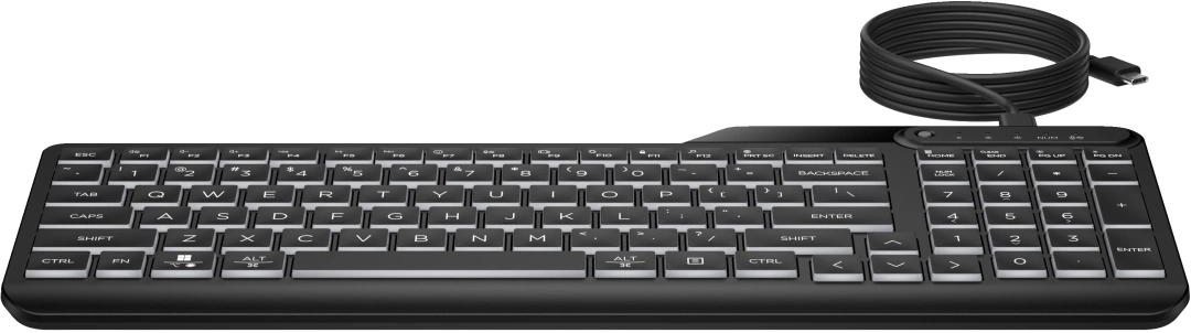 HP 405 Multi-Device Backlit Wired Keyboard