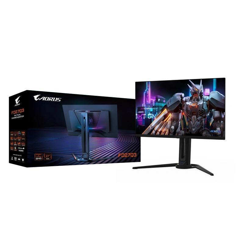 Gigabyte AORUS FO27Q3 - monitor 68,6 cm (27") 2560 x 1440 px Quad HD OLED Černá