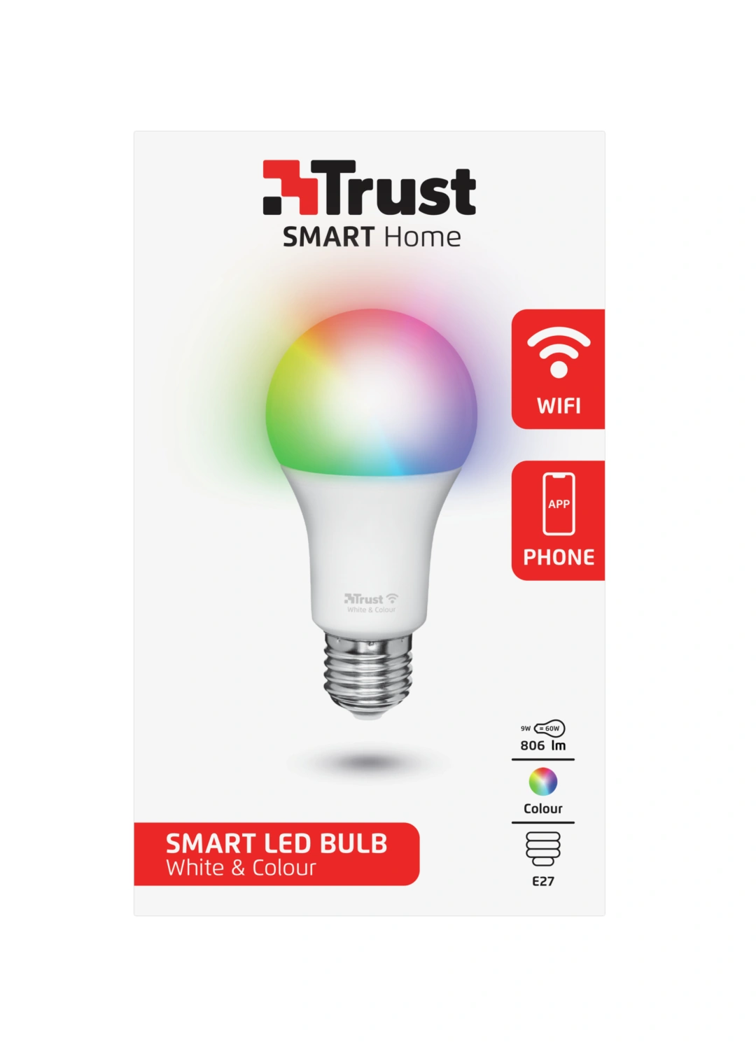 Trust Smart WiFi LED žárovka, E27, RGB