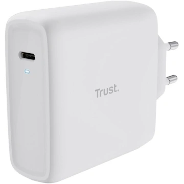 Trust síťový adaptér Maxo, USB-C, 100W, bílá