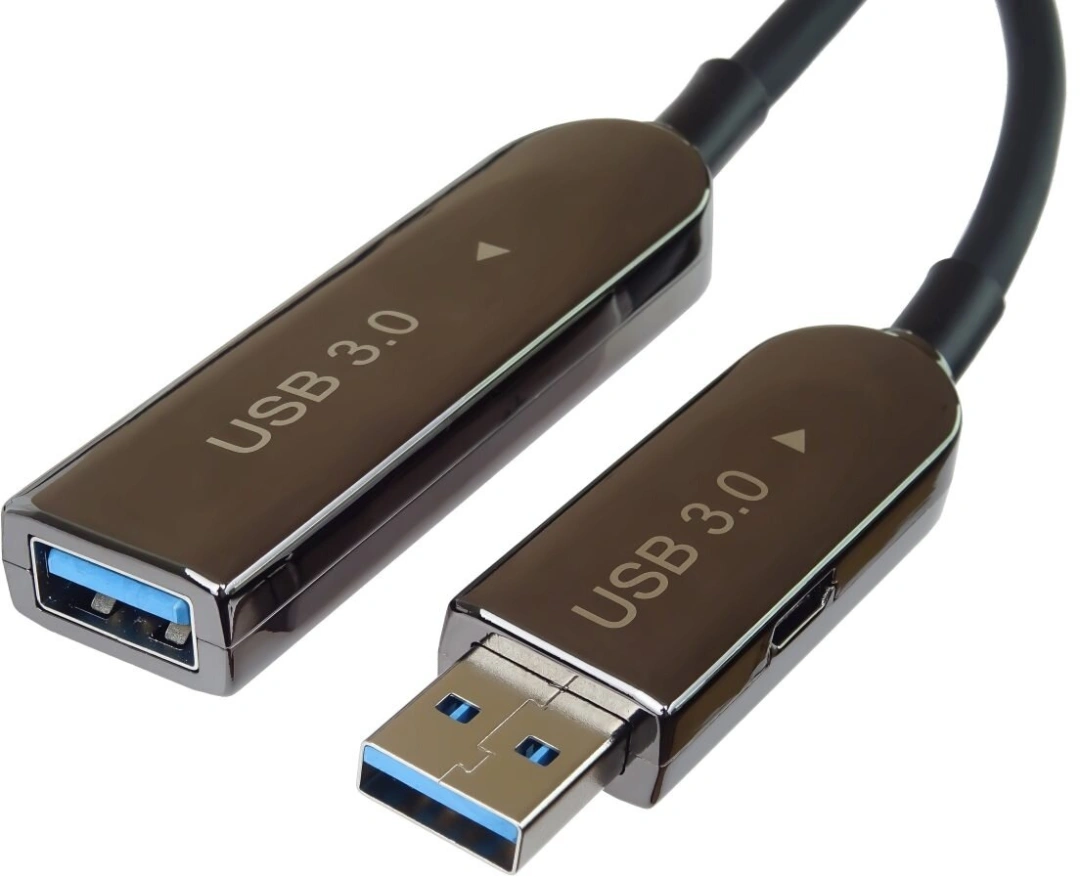 PremiumCord USB3.0 + 2.0 prodlužovací optický AOC kabel A/Male - A/Female 10m