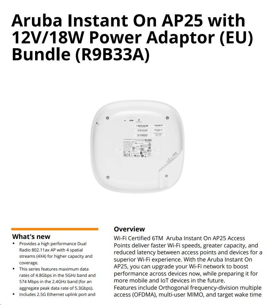 HPE Aruba Instant On AP32 (RW)