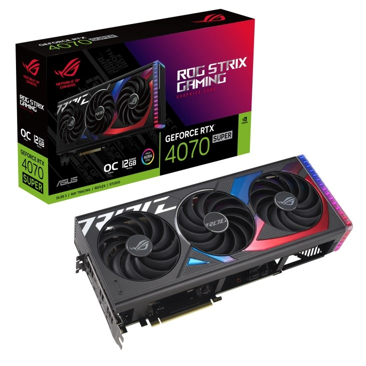 ASUS ROG Strix GeForce RTX 4070 SUPER OC Edition, 12GB GDDR6X